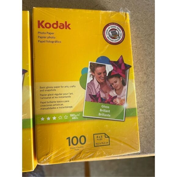 KODAKEAST White 6.5 Mil Glossy 100 Sheets/Pack Photo Paper Size 4 X 6 NEW - Picture 11 of 15